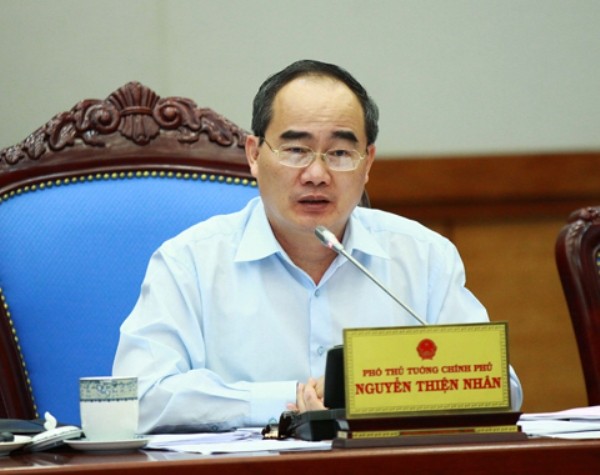 Phó Thủ tướng Nguyễn Thiện Nhân sẽ báo cáo về việc thực hiện các nghị quyết của Quốc hội về chất vấn và trả lời chất vấn. Ảnh:Doãn Tấn - TTXVN